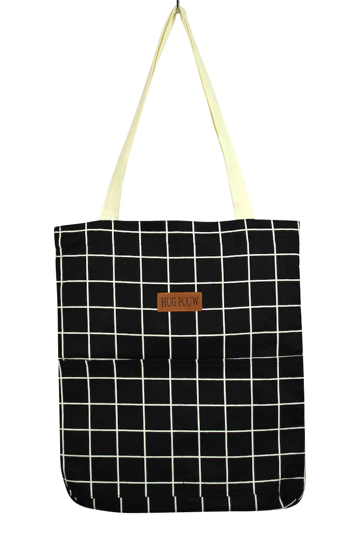 NEW Checkered Print Tote Bag - Image 3