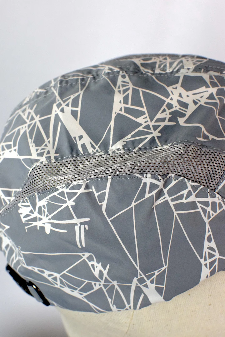 NEW Grey Abstract Pattern Sports Cap - Image 3
