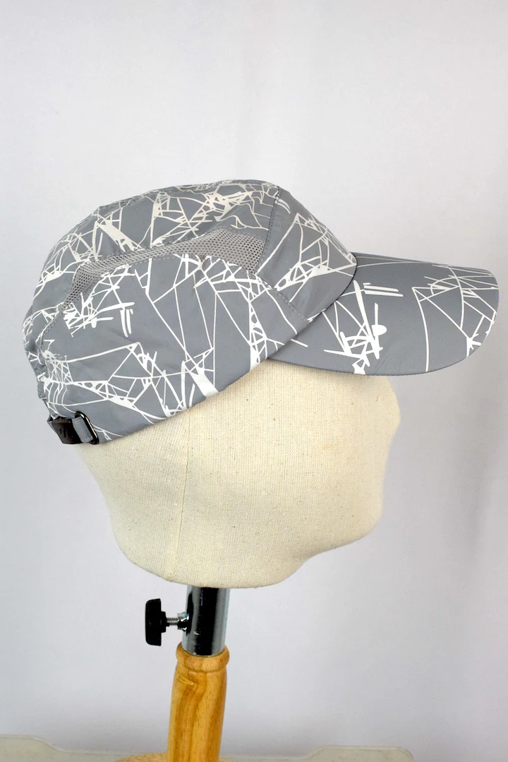 NEW Grey Abstract Pattern Sports Cap - Image 4