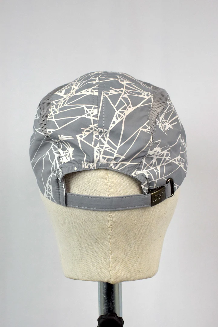 NEW Grey Abstract Pattern Sports Cap - Image 5