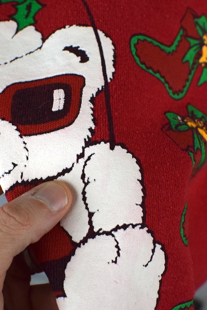 1988 Christmas Bear Sweatshirt - Image 4