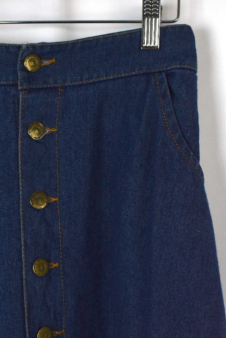 Reworked Denim Skirt - Image 2