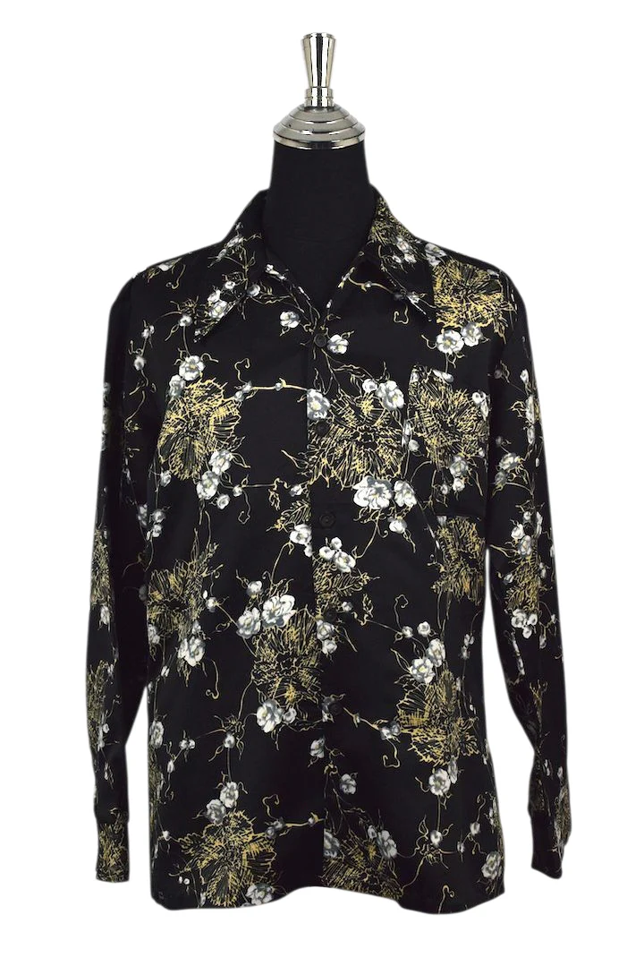 60s/70s Floral Print Shirt