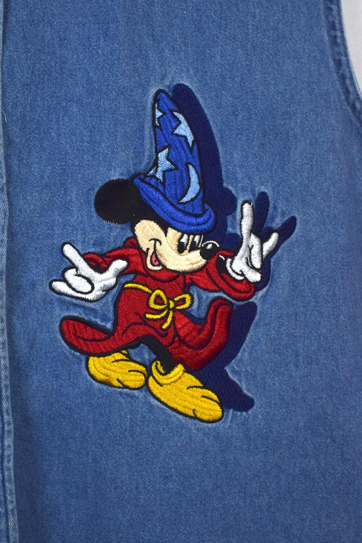 90s/00s Disney Fantasia Denim Shirt - Image 4