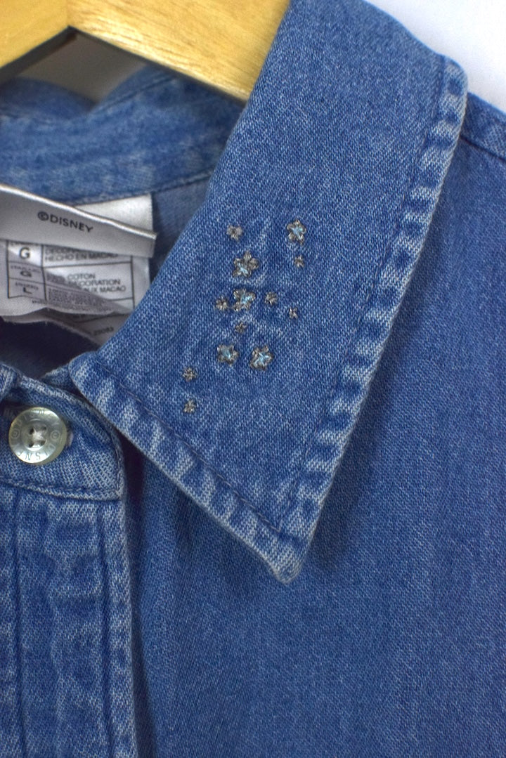 90s/00s Disney Fantasia Denim Shirt - Image 5
