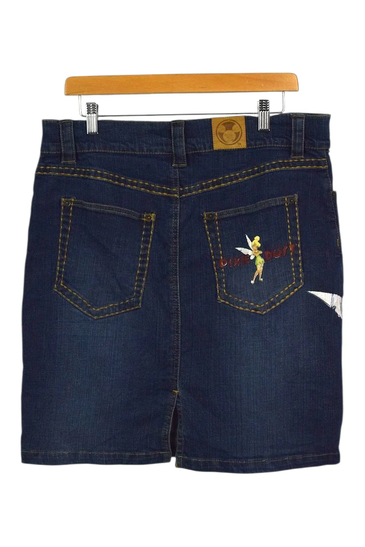 00s Tinkerbell Denim Skirt - Image 4