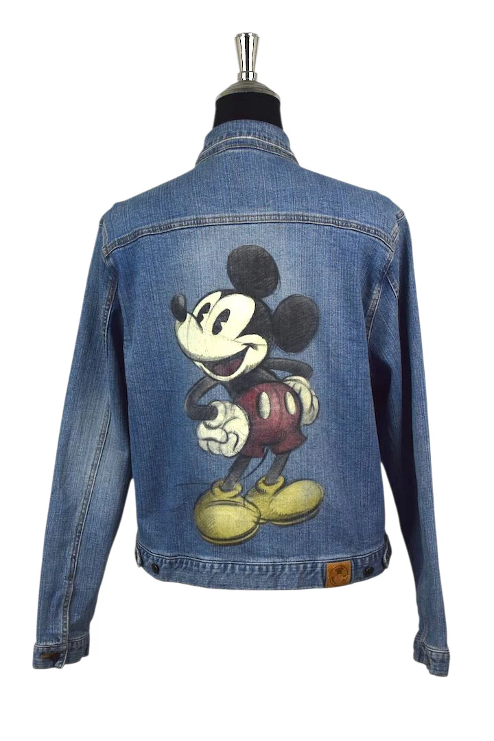 90s/00s Mickey Mouse Denim Jacket - Image 3
