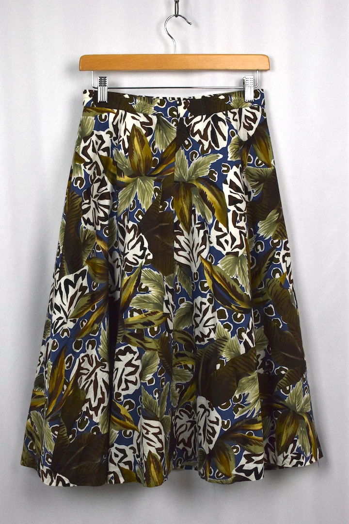 Reworked Abstract Print Skirt - Image 3