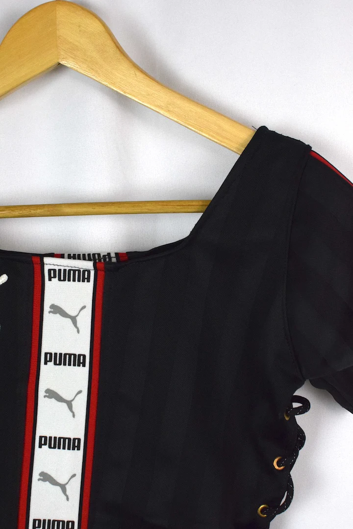 Reworked Puma Brand Crop Top - Image 2