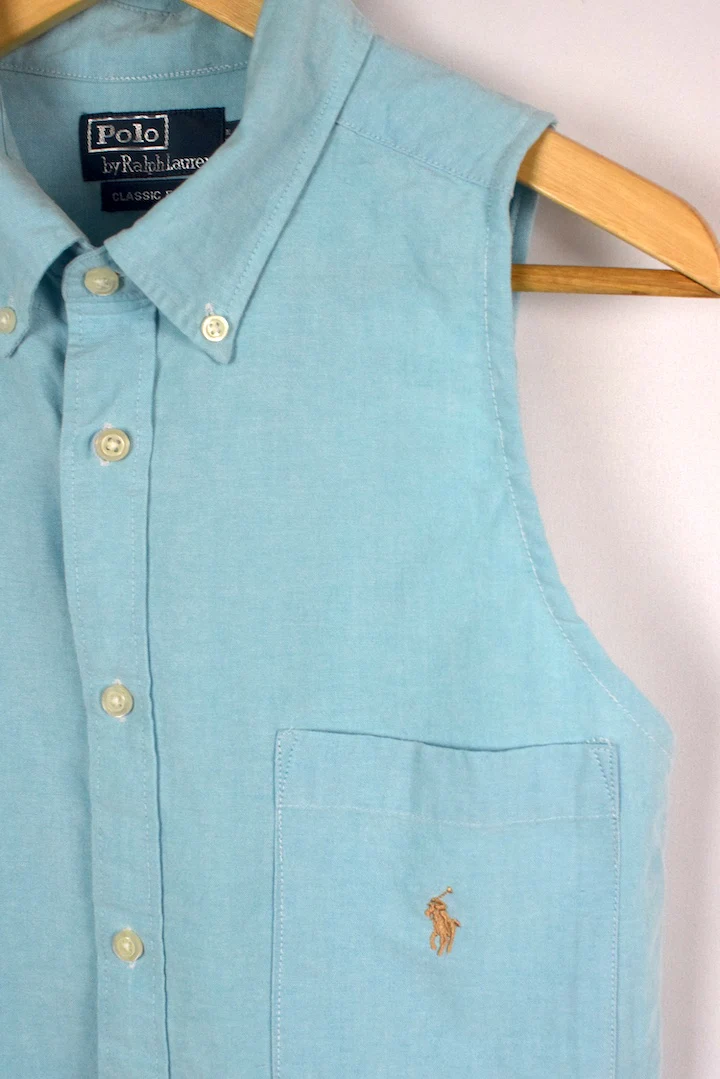 Reworked Cropped Ralph Lauren Brand Top - Image 2