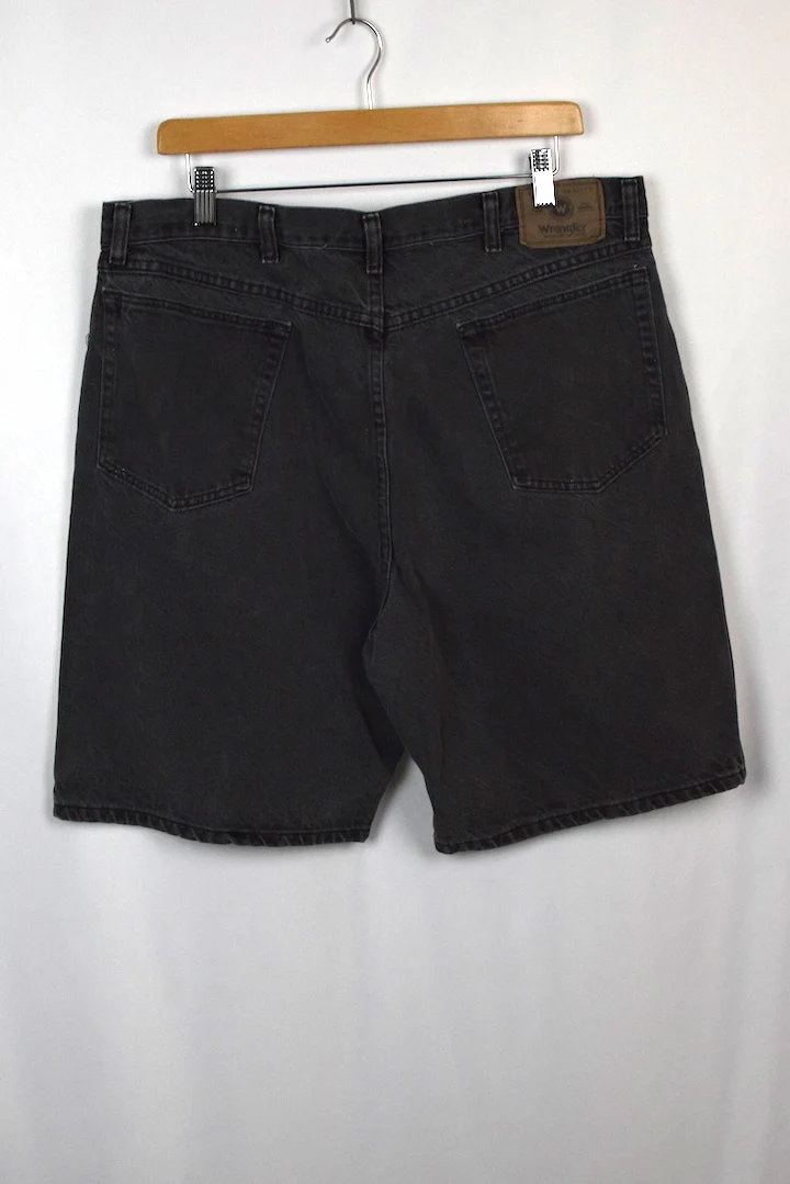 Black Wrangler Brand Denim Shorts - Image 3