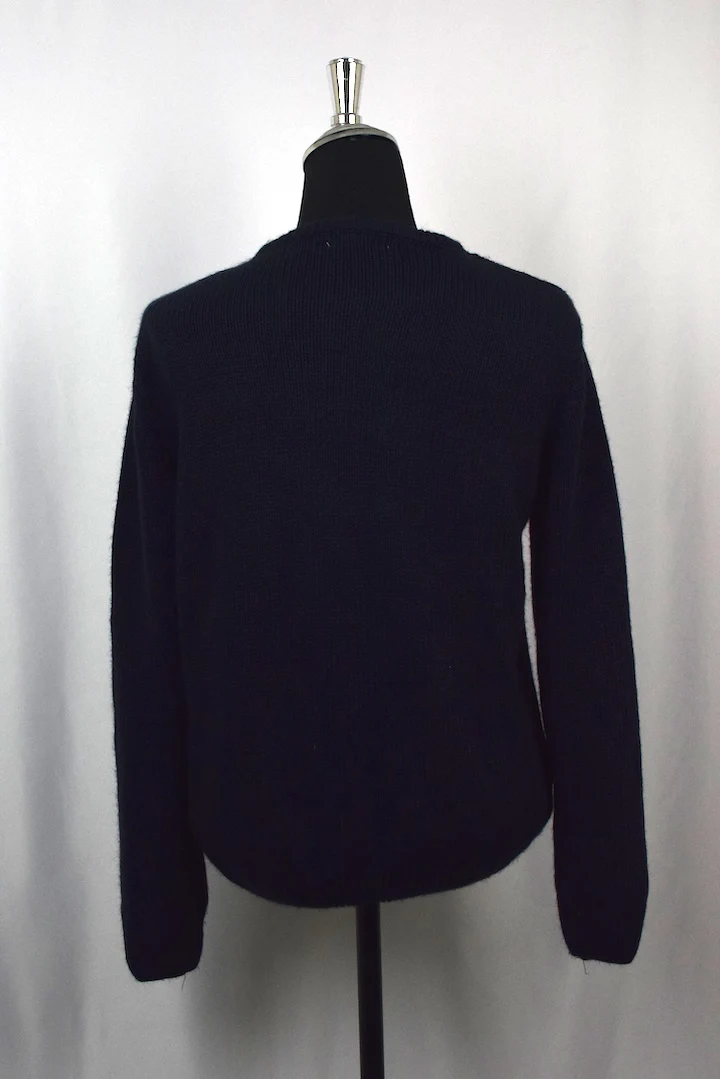 Navy Knitted Jumper - Image 4