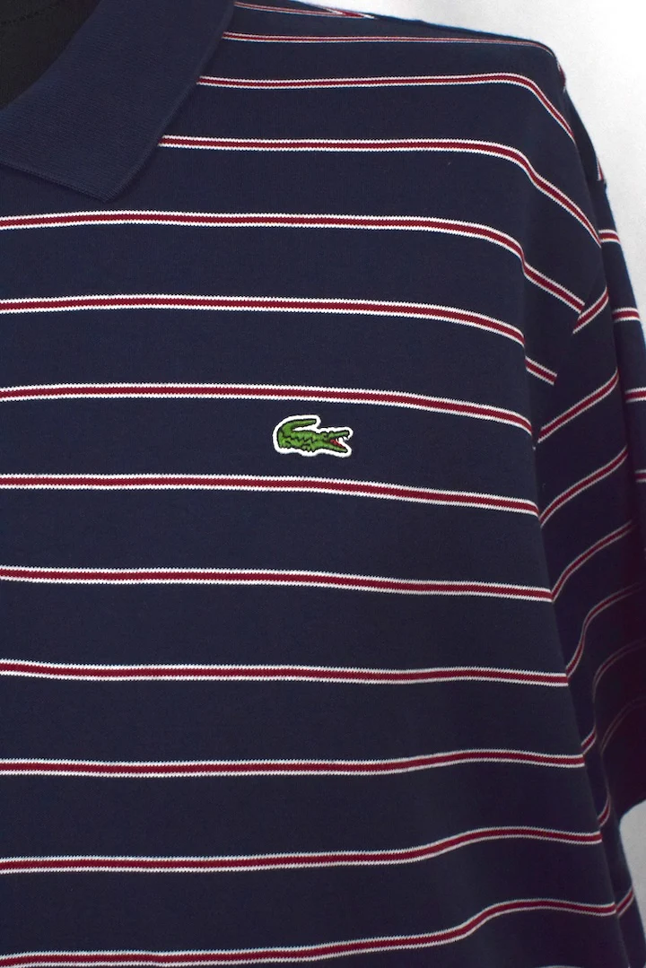 Lacoste Brand Striped Polo Shirt - Image 2