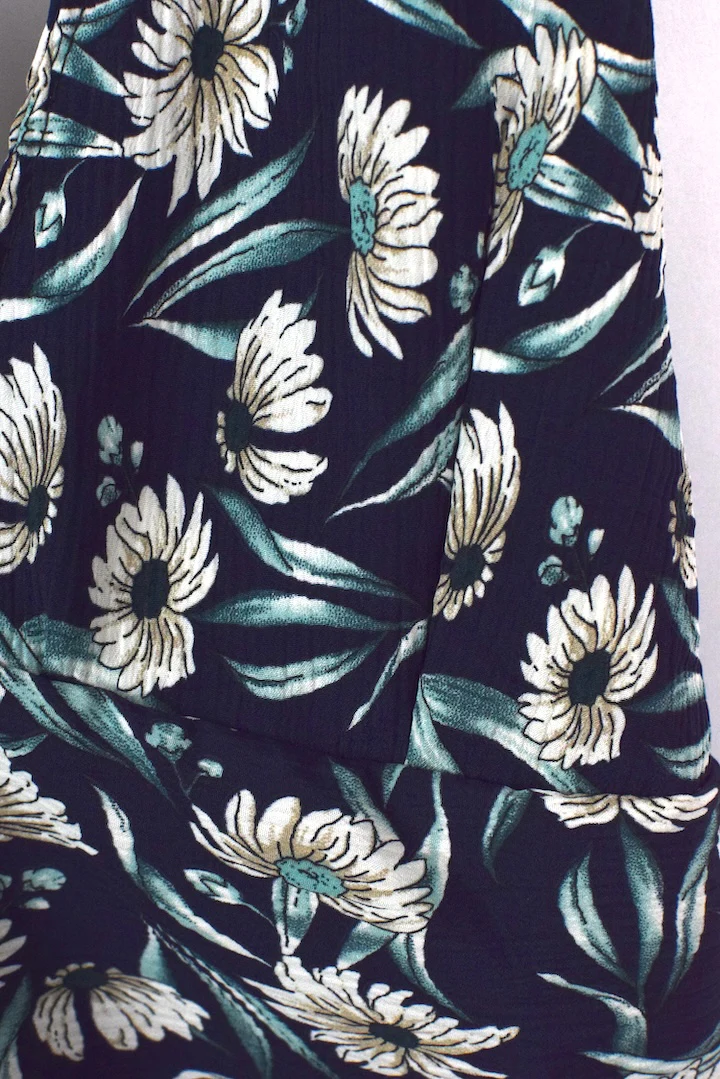 Reworked Floral Tie Up Top - Image 2
