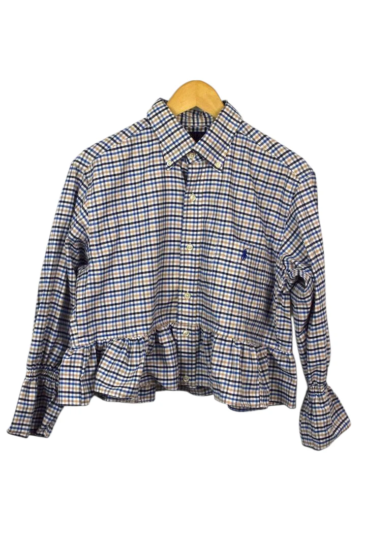 Reworked Cropped Ralph Lauren Brand Top