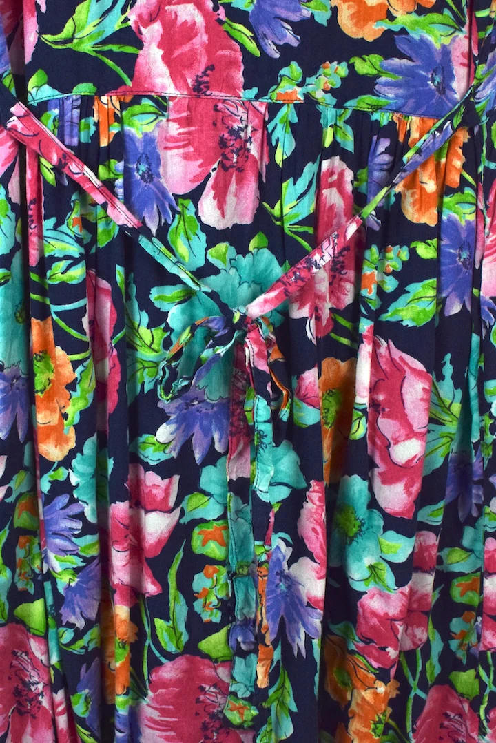 Colourful Floral Print Dress - Image 5