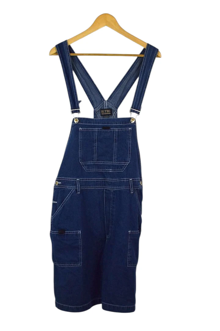 Short Denim Overalls