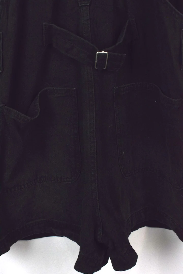 Black Denim Overalls - Image 5