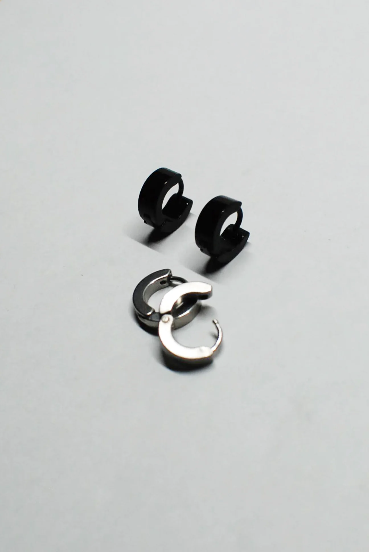 Punk Rock Stainless Steel Mini Hoops