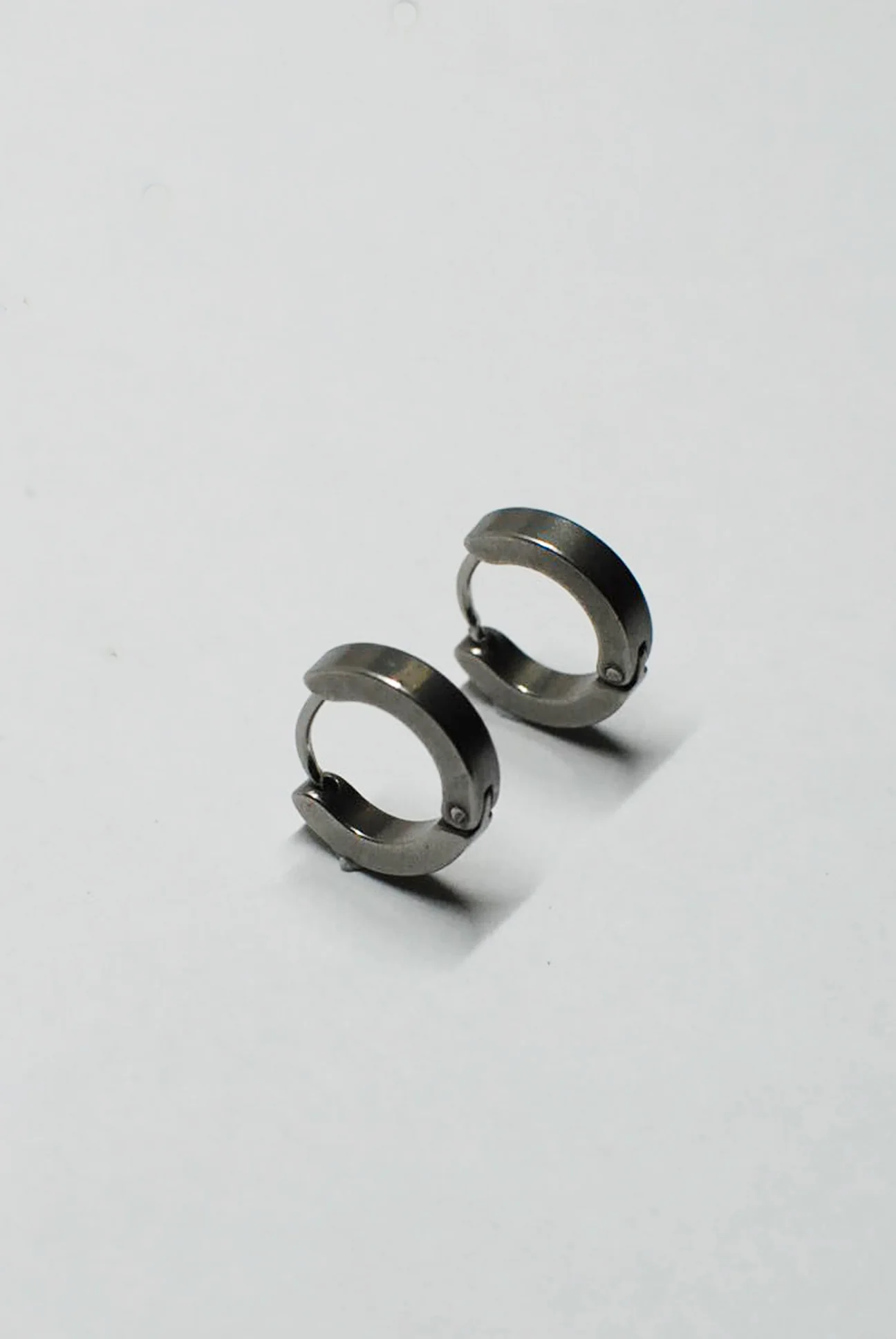 Punk Rock Stainless Steel Small Hoops - Image 3