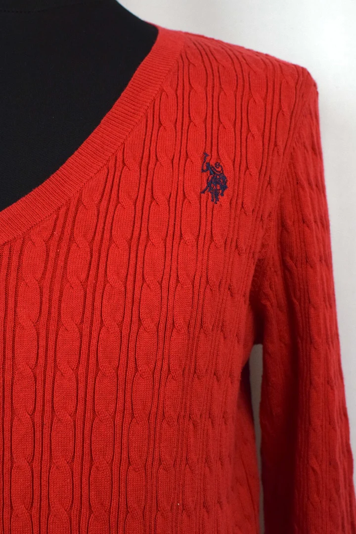 Red Knitted Pullover - Image 2