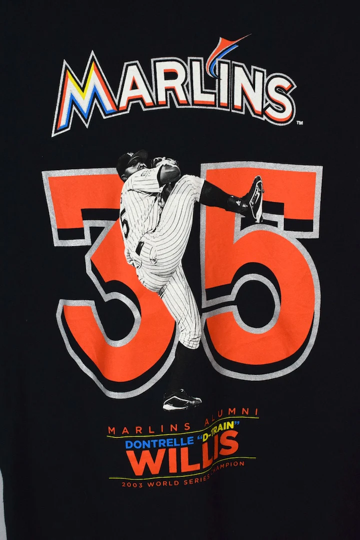 2003 Dontrelle Willis Miami Marlins MLB T-shirt - Image 3
