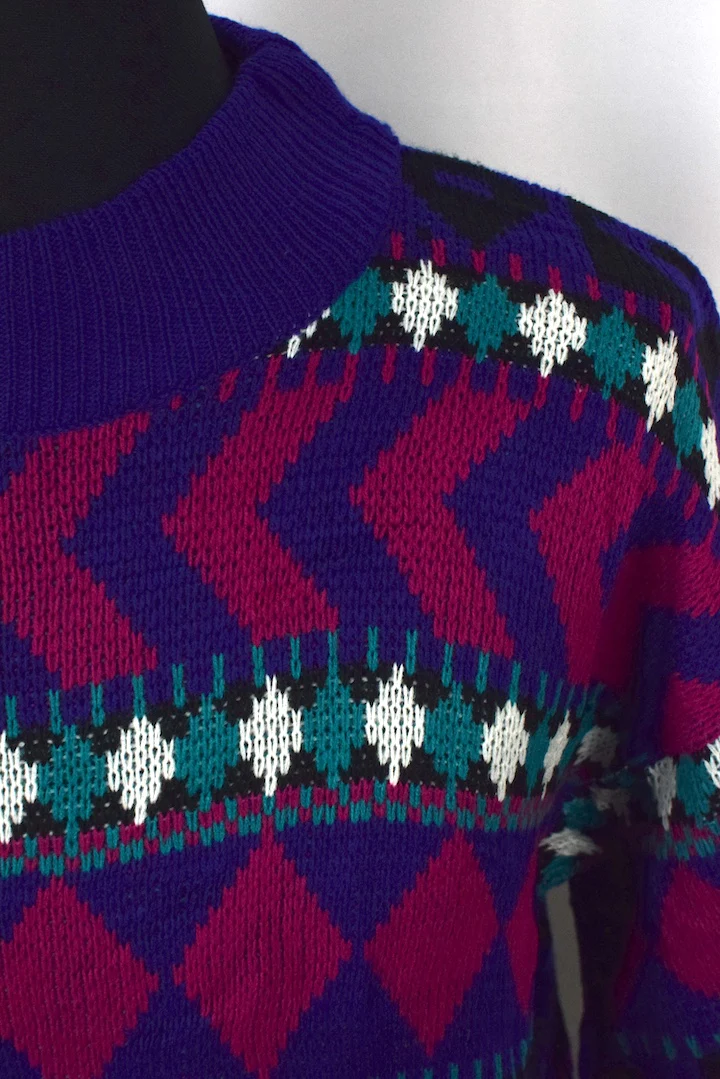 Abstract Pattern Knitted Jumper - Image 2