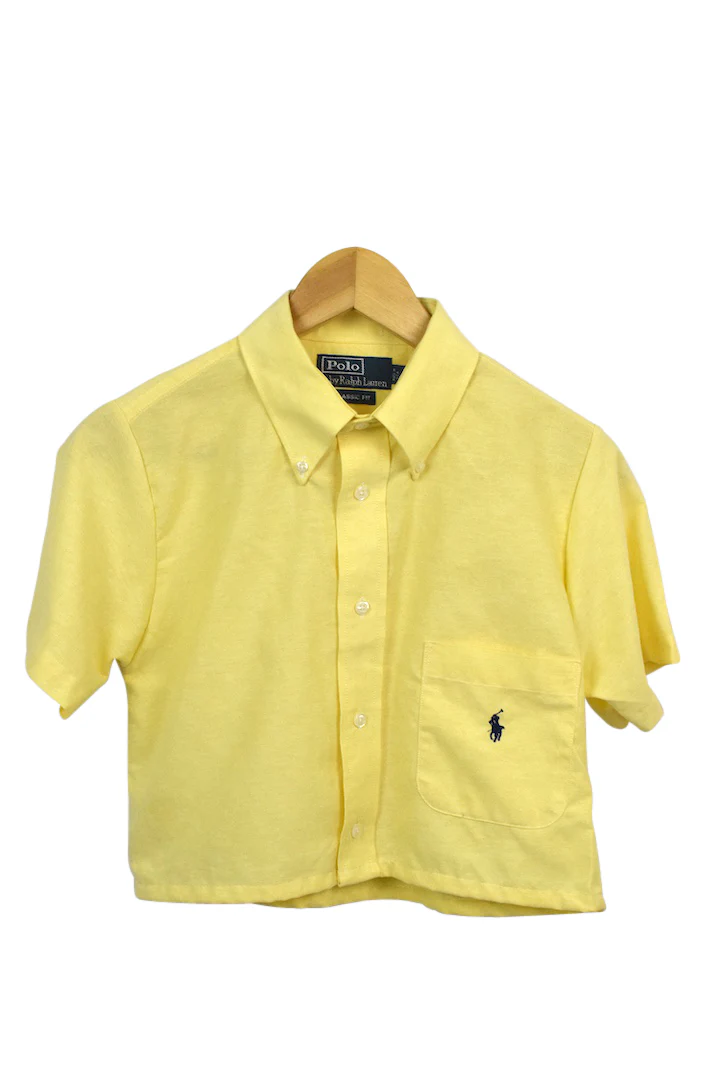 Reworked Ralph Lauren Brand Crop Top