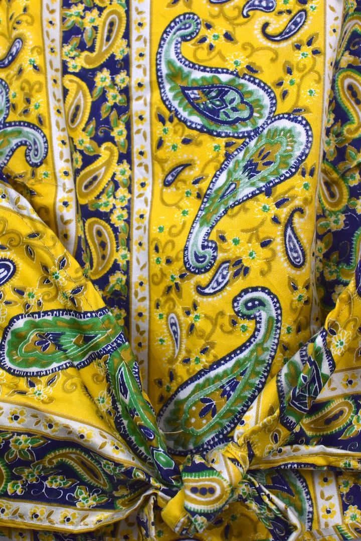 Reworked Paisley Print Tie Up Top - Image 2