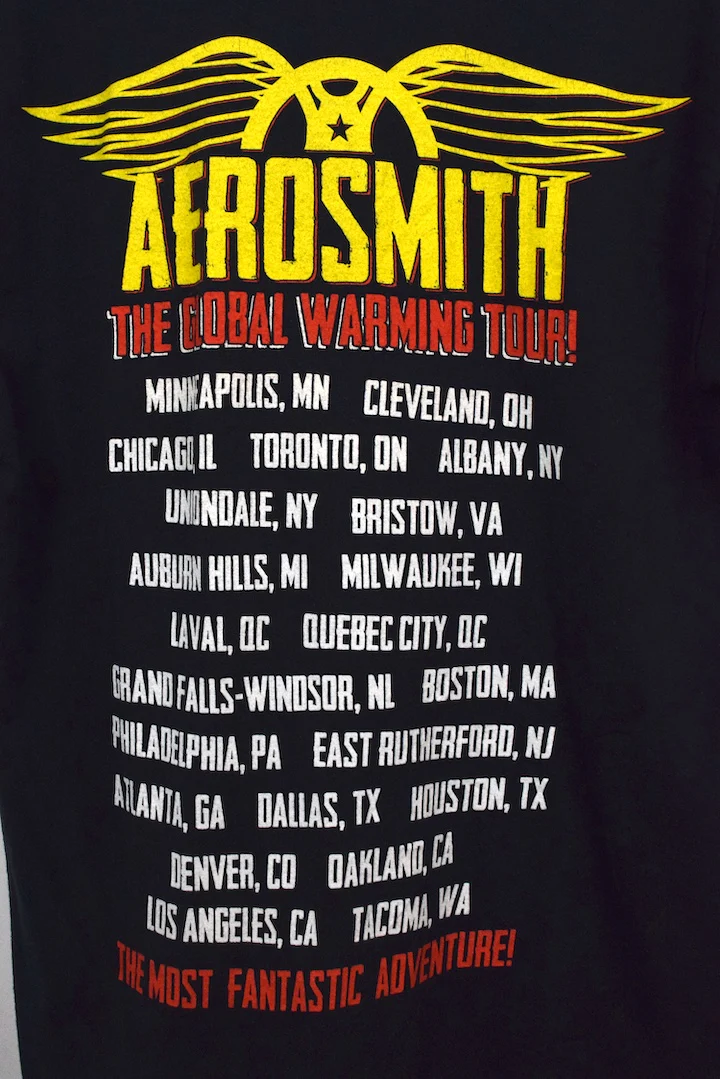 2012 Aerosmith The Global Warming Tour! T-shirt - Image 4