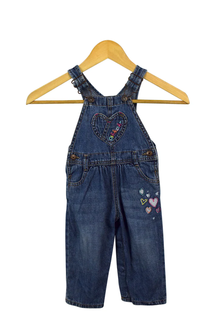 Oshkosh Brand Childrens Denim Overalls