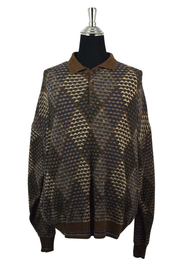 Diamond Knitted Pullover