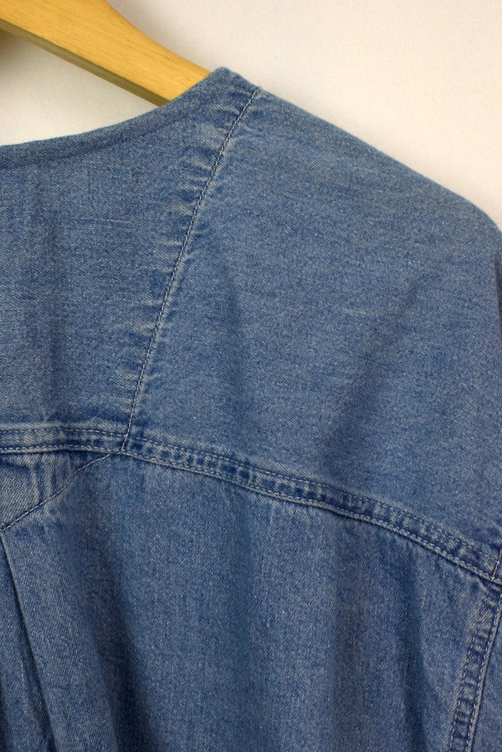 Reworked Tie Up Denim Top - Image 4