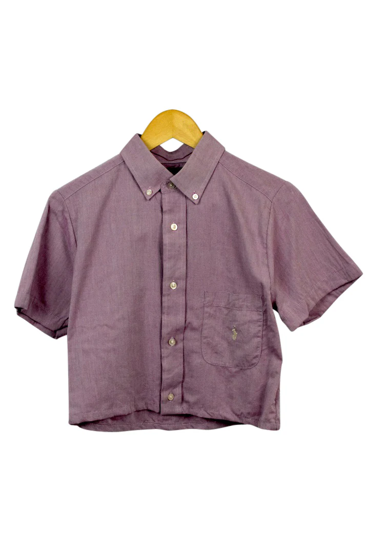 Reworked Ralph Lauren Brand Cropped Top