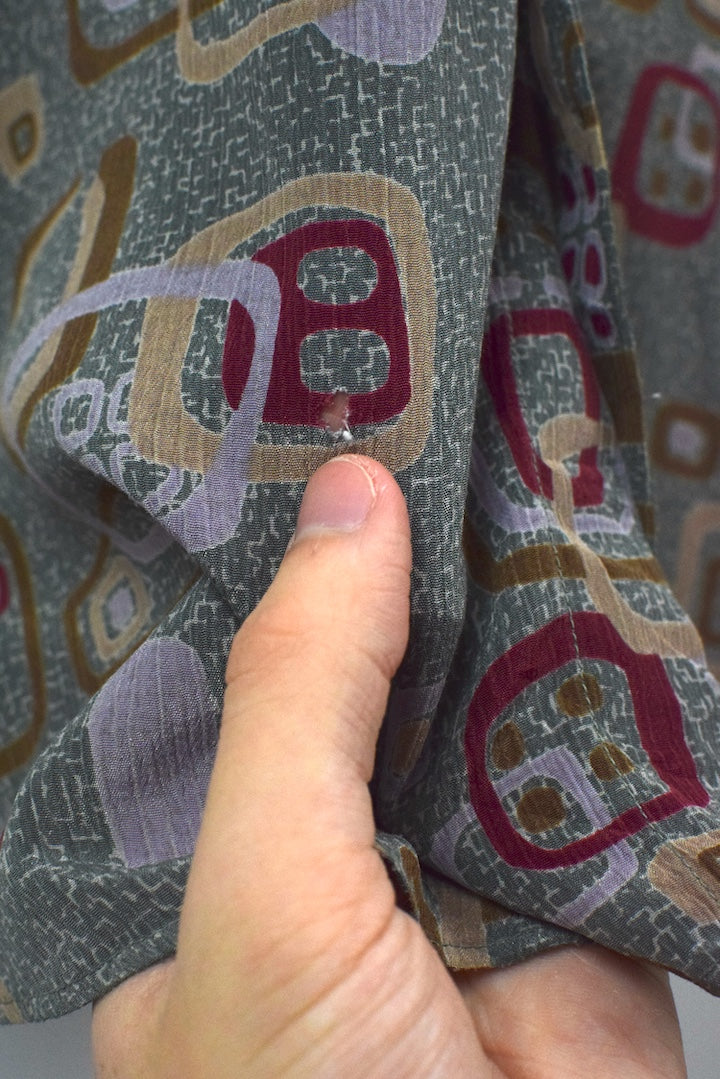 Abstract Square Print Shirt - Image 5