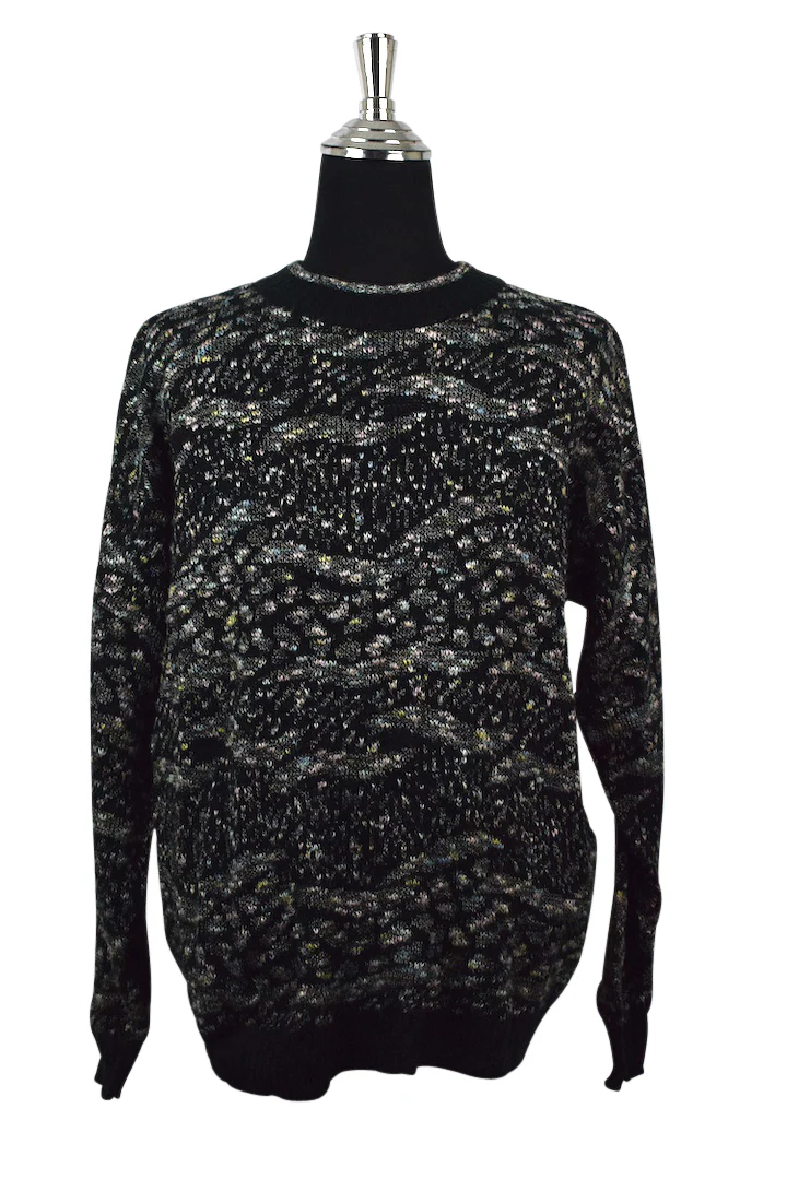 Pastel Abstract Pattern Knitted Jumper