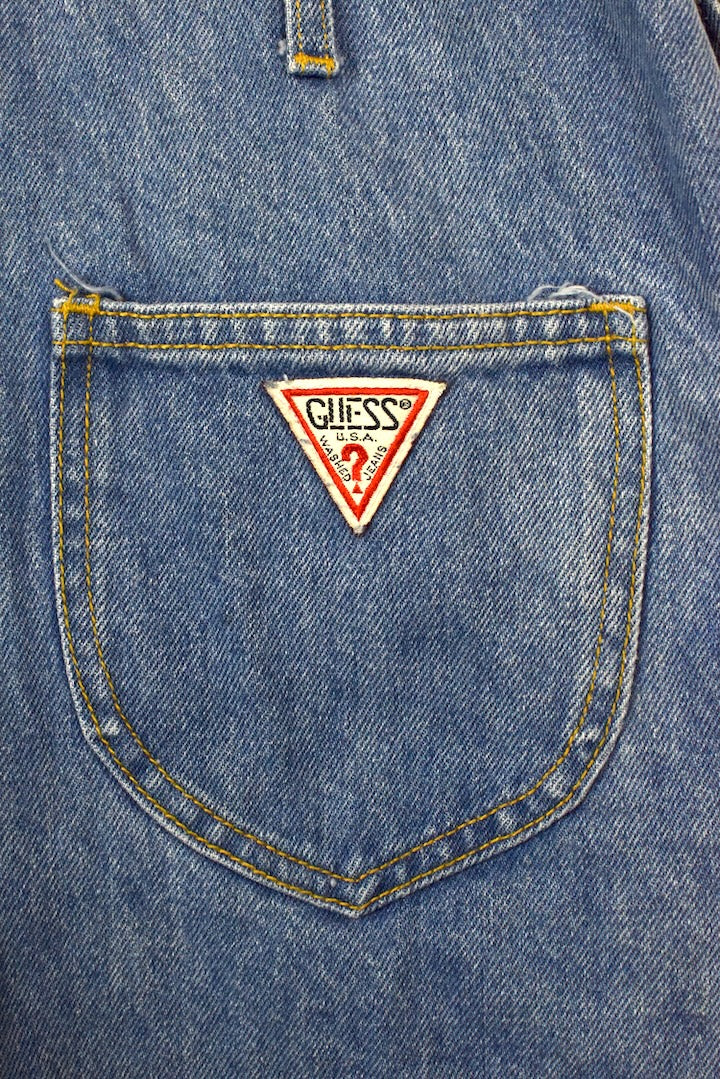 90s Guess Brand Denim Overalls - Image 5