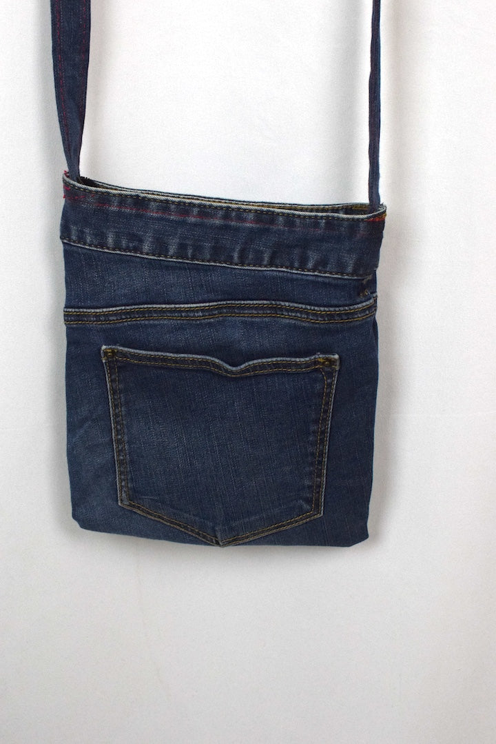 Reworked Denim Sling Bag - Image 4
