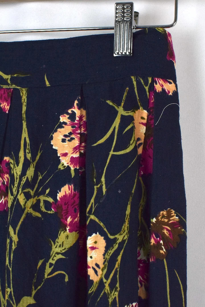 Reworked Floral Print Skirt - Image 2