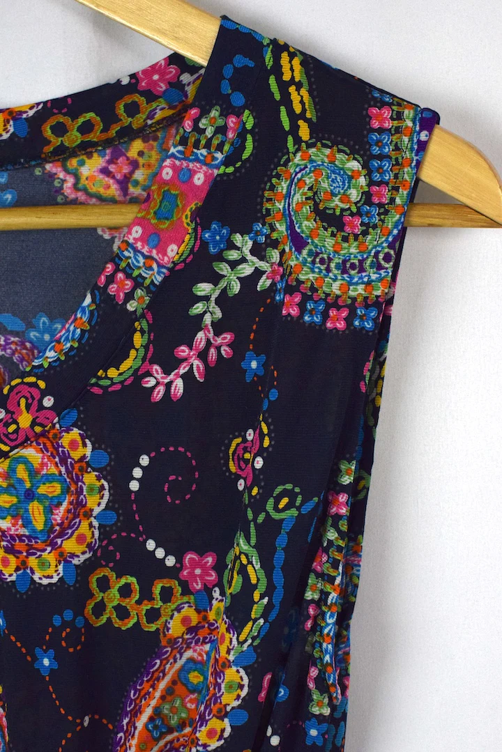 Reworked Paisley Print Dress - Image 2