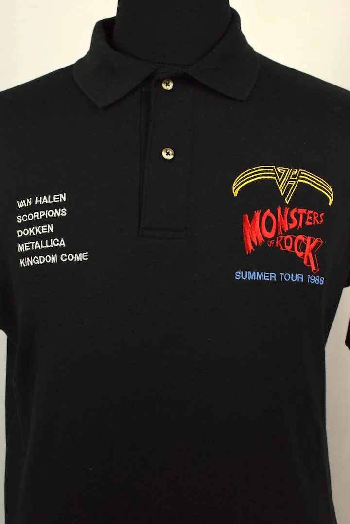 1988 Monsters Of Rock Tour Polo Shirt - Image 2