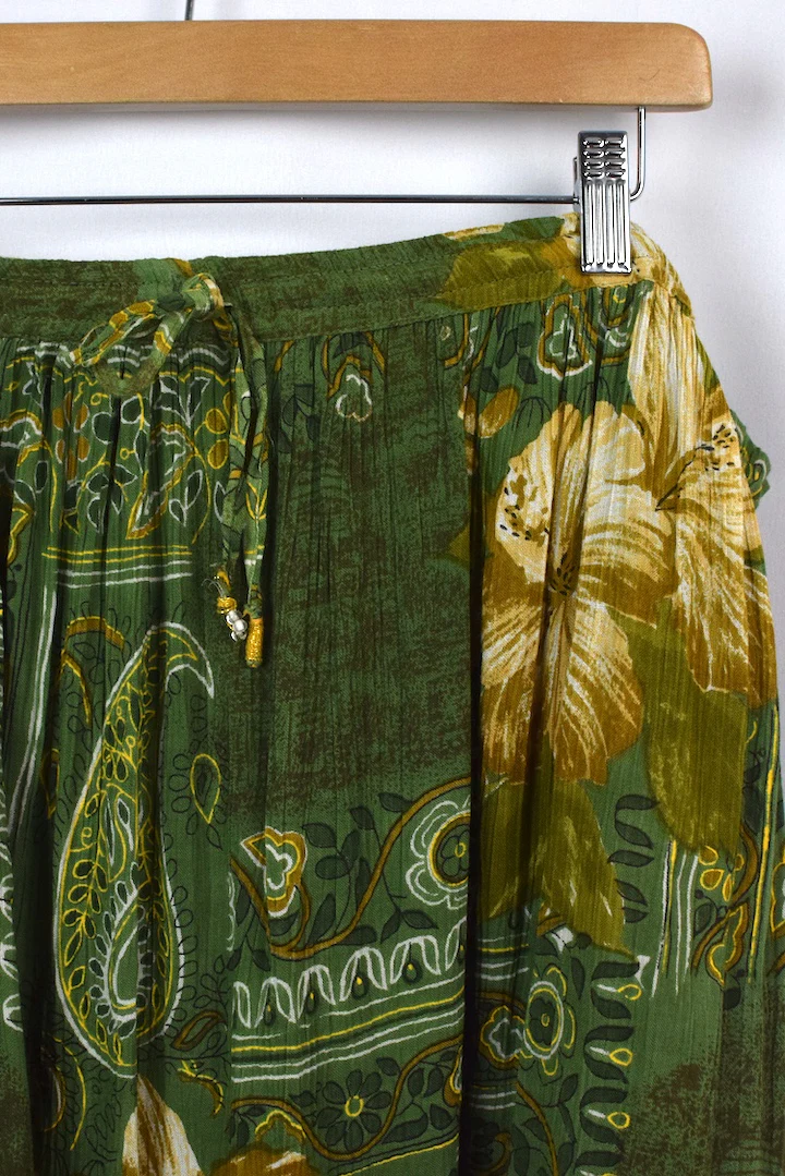 DEADSTOCK Abstract Floral Print Skirt - Image 2