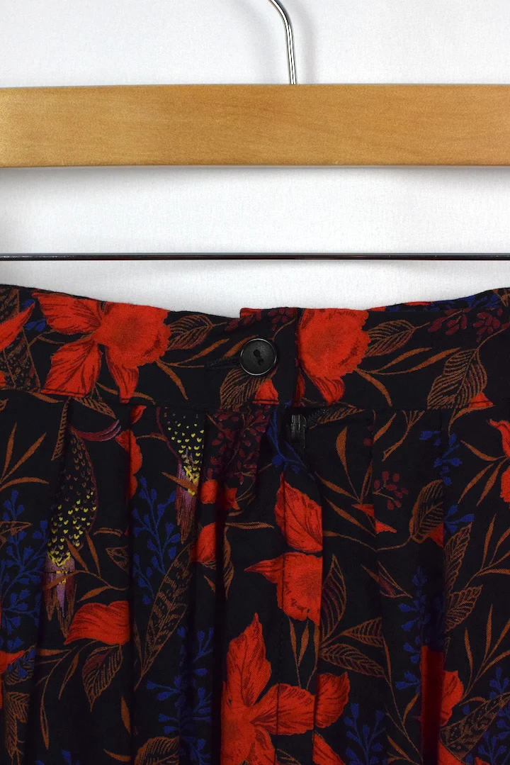 Reworked Floral Print Skirt - Image 4