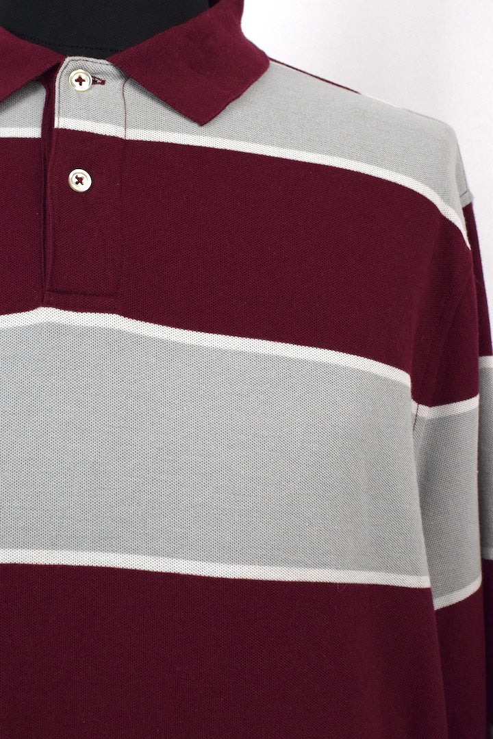 Striped Long sleeve Polo Shirt - Image 2