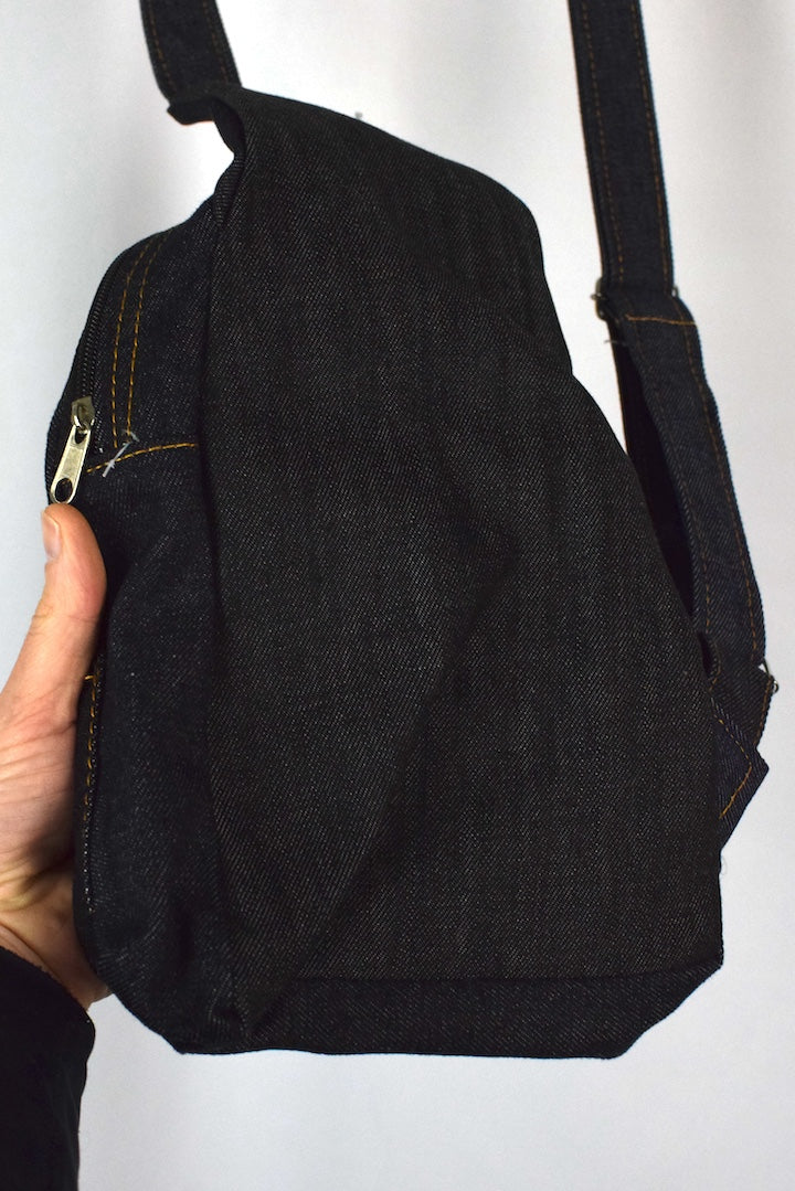 Reworked Denim Sling Bag - Image 3