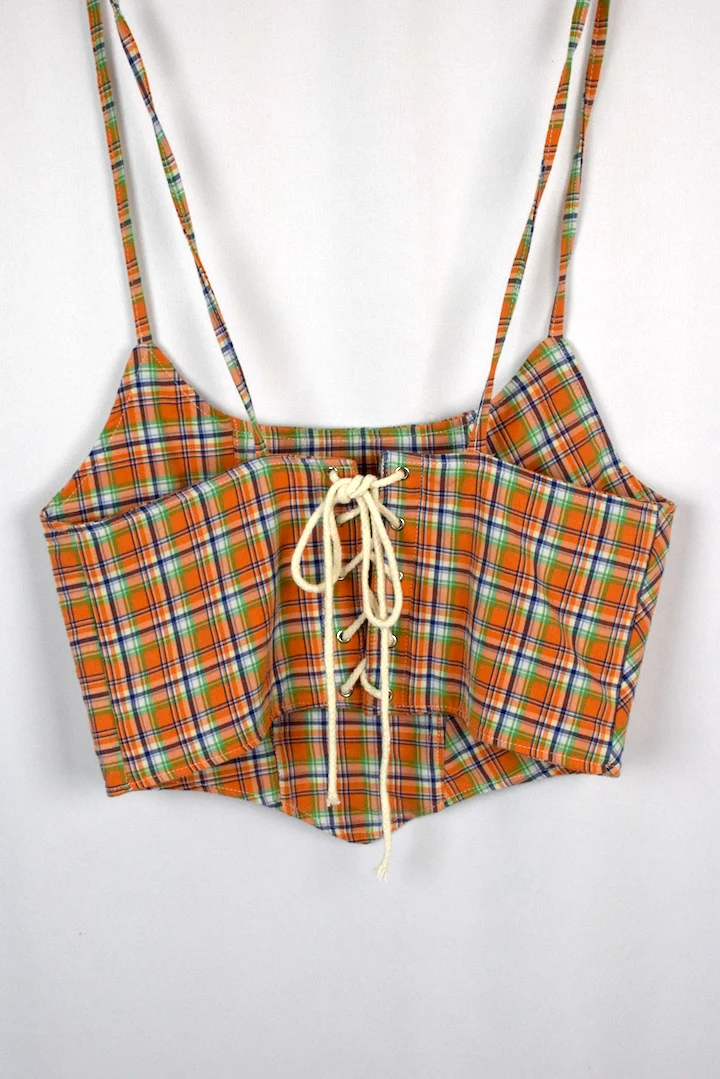 Reworked Ralph Lauren Brand Corset Style Top - Image 6