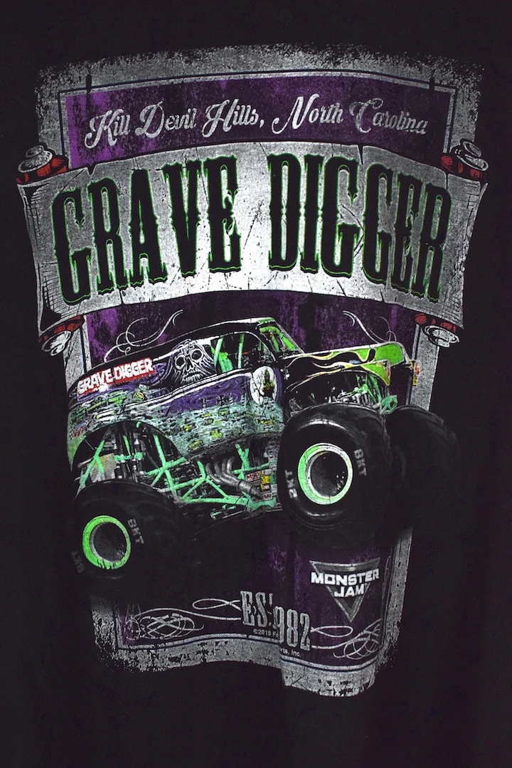 2019 Grave Digger Monster Jam T-shirt - Image 3