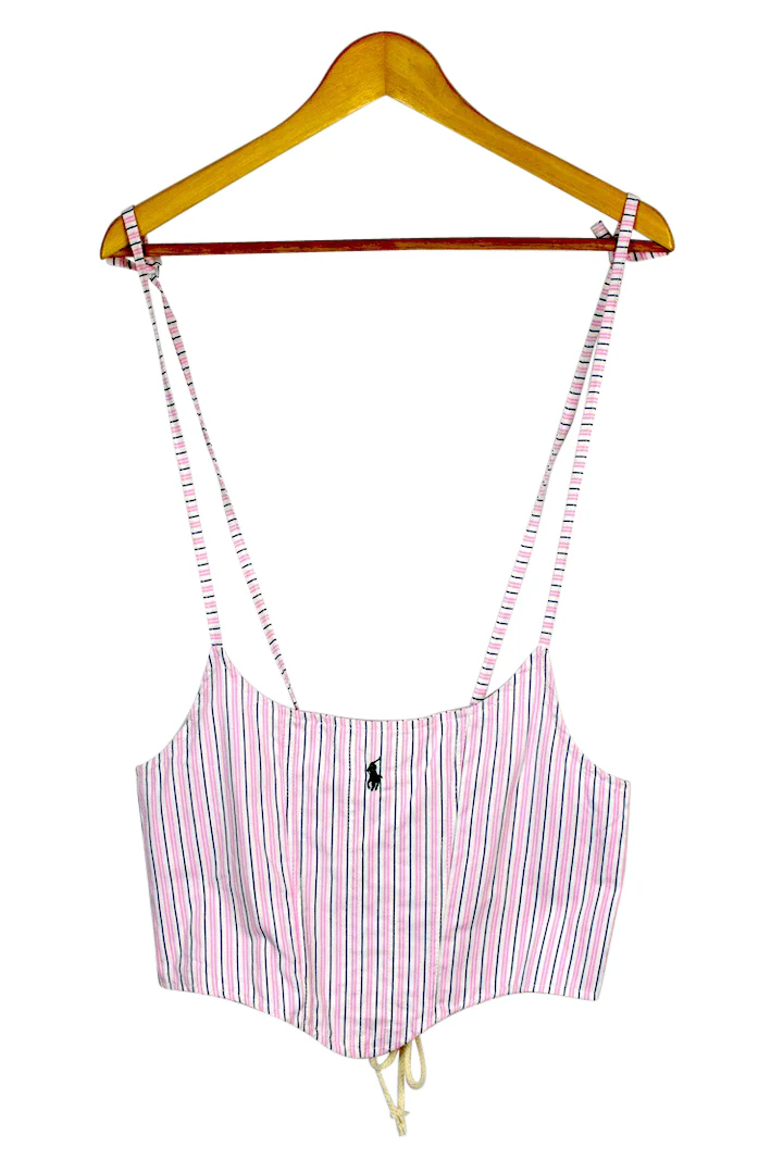 Reworked Ralph Lauren Brand Corset Style Top