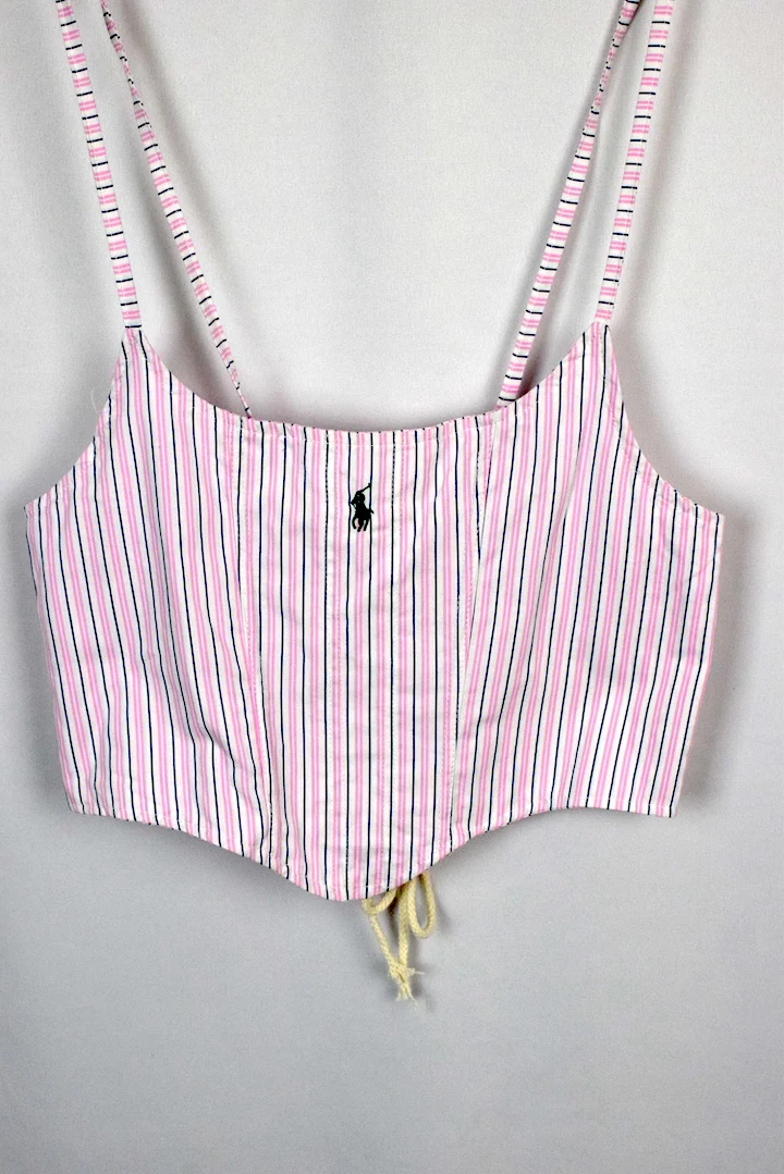 Reworked Ralph Lauren Brand Corset Style Top - Image 2