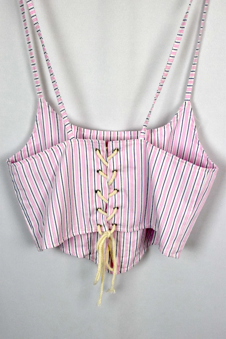 Reworked Ralph Lauren Brand Corset Style Top - Image 5